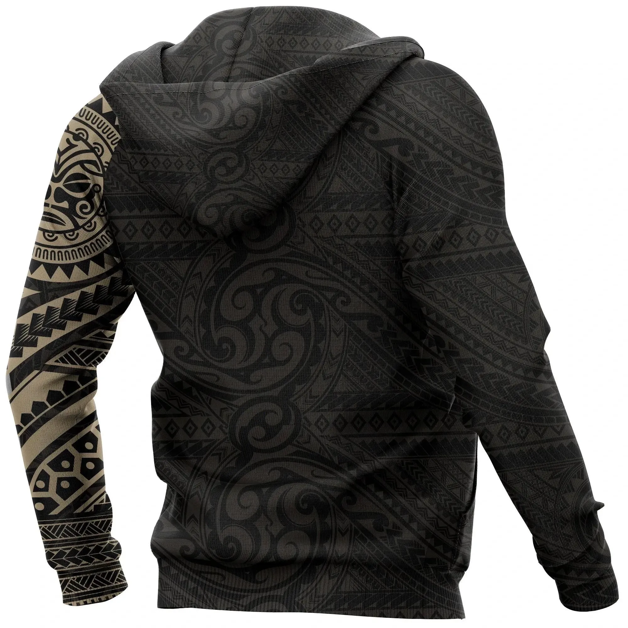 Tribal Hoodie, Polynesian Sun God Tattoo All Over Print Hoodie A7