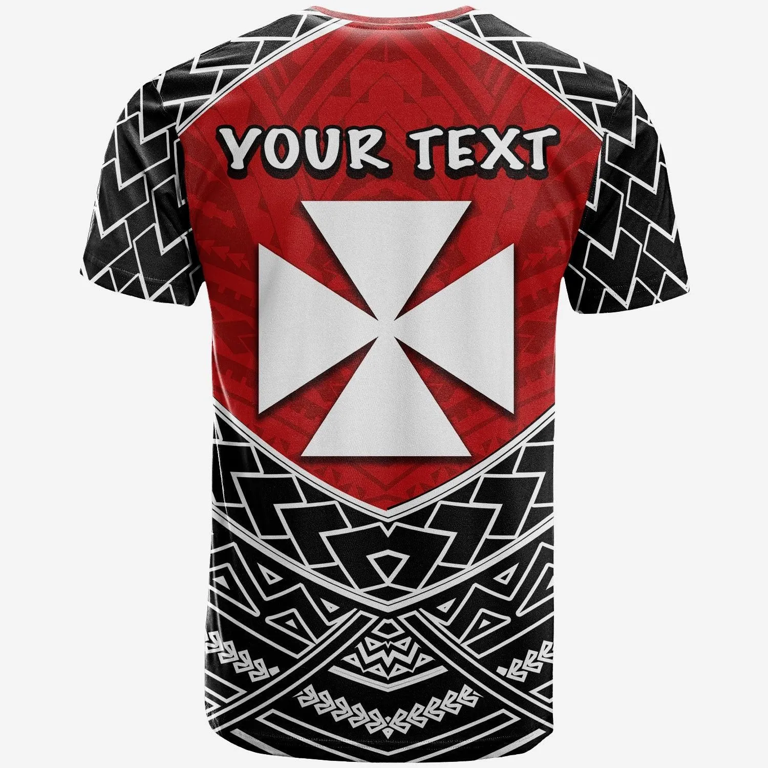 (Custom Personalised) Wallis And Futuna T Shirt - Polynesian Tattoo - LT20