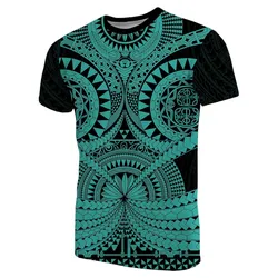 Polynesian Tattoo T shirt Turquoise 2