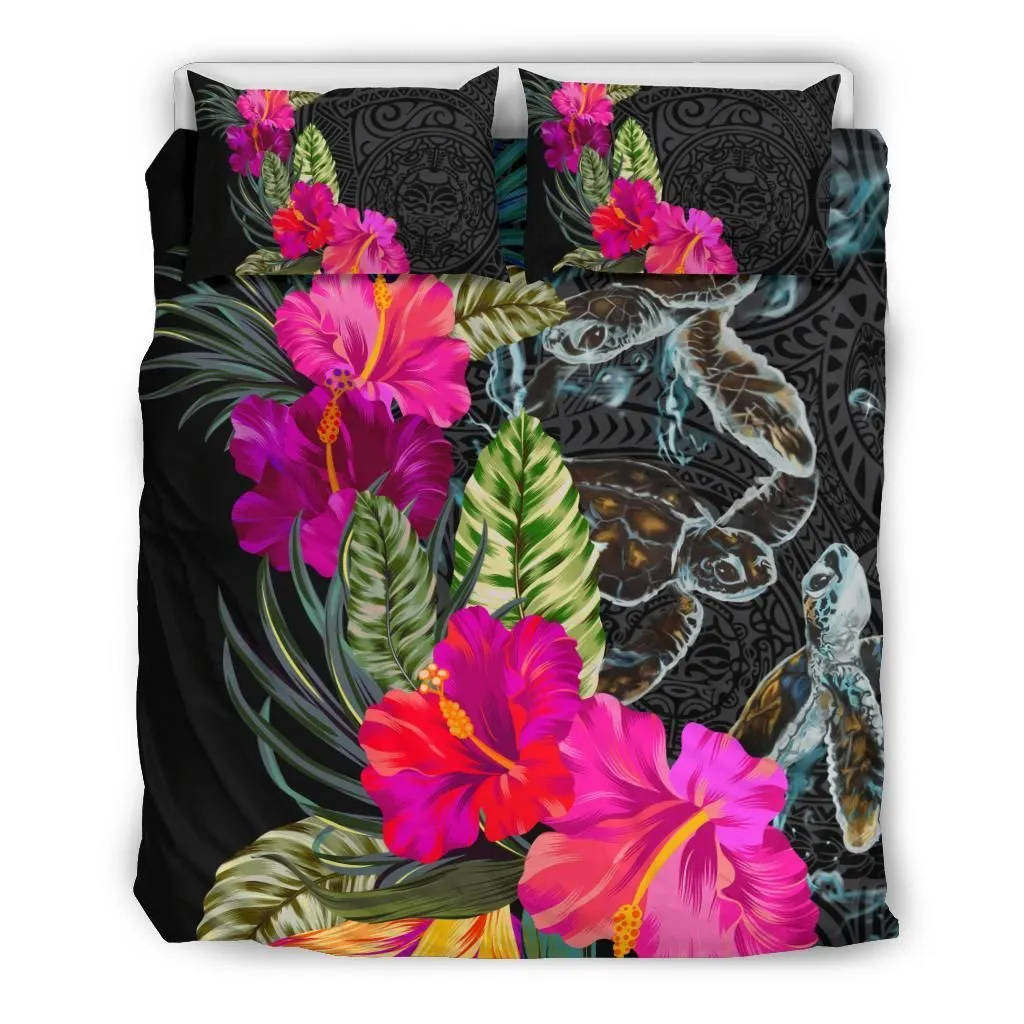 Polynesian Hibiscus Sea Turtle Bedding Set Rbsmt Jiofcso