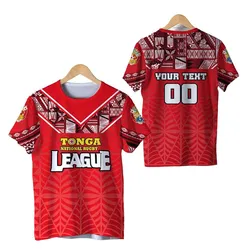 (Custom Personalised) Tonga Rugby League T Shirt Sport Style LT16