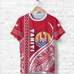 Tahiti Rugby T shirt Marvelous Version Red