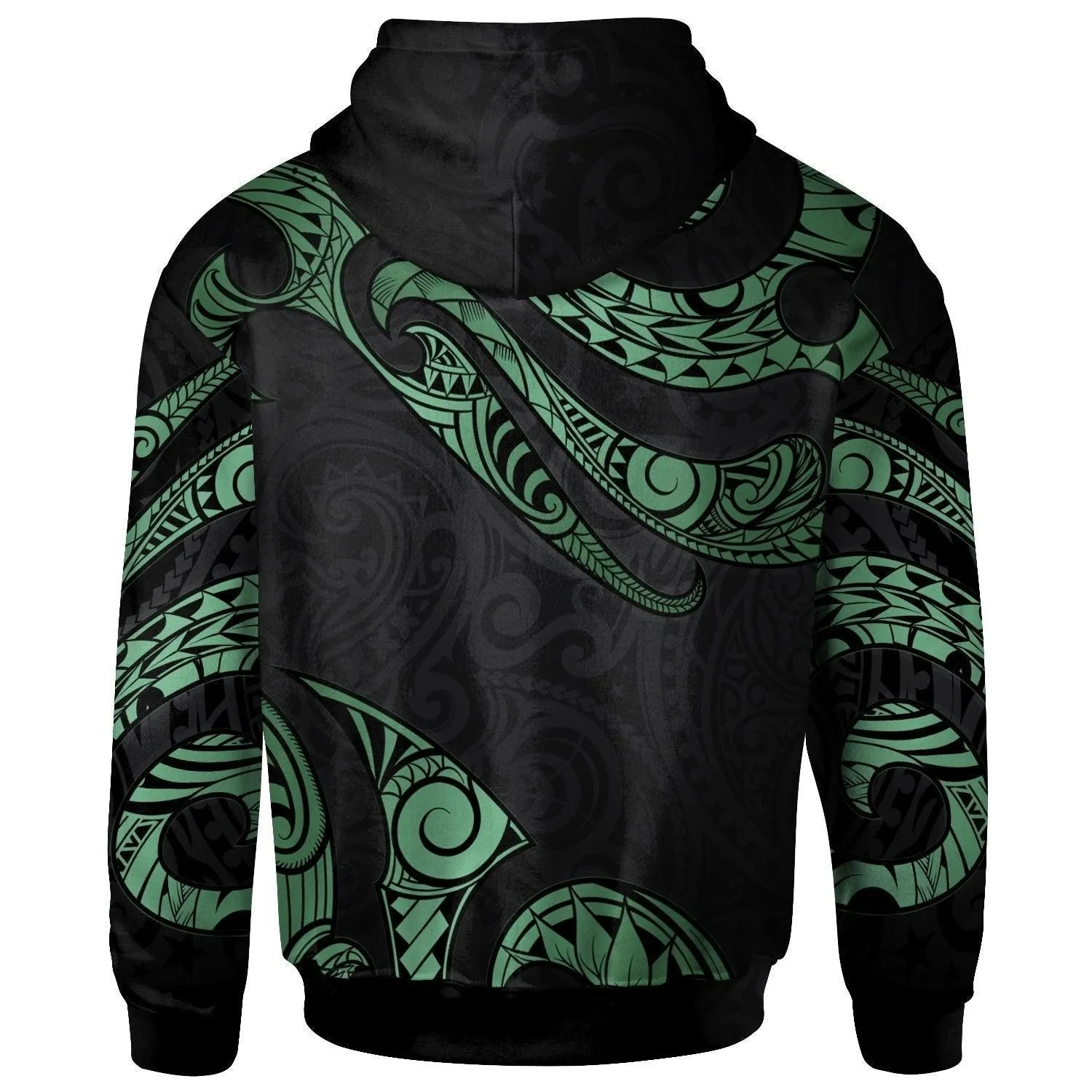 Yap Micronesia Hoodie - Poly Tattoo Green Version