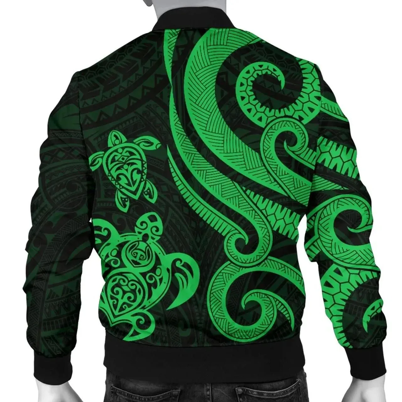 Vanuatu Bomber Jacket - Green Tentacle Turtle