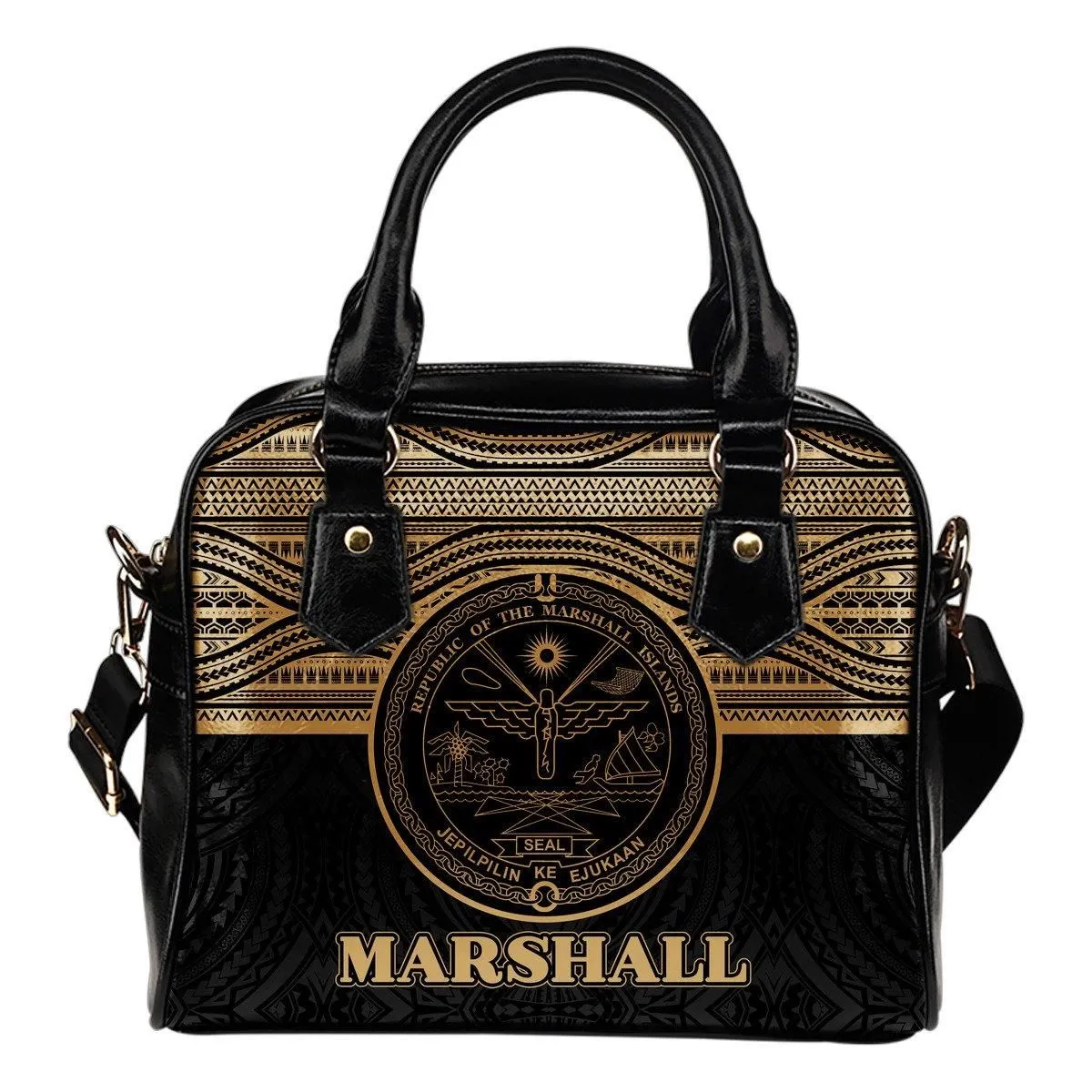 Marshall Islands Shoulder Handbag - Gold Version