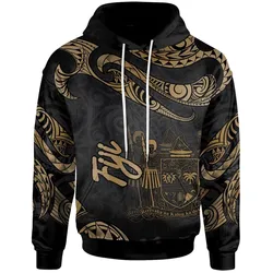 Fiji Polynesian Hoodie - Poly Tattoo Gold Version