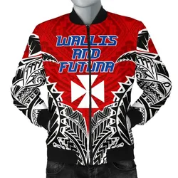 Wallis And Futuna Premium Men's Bomber Jacket A7