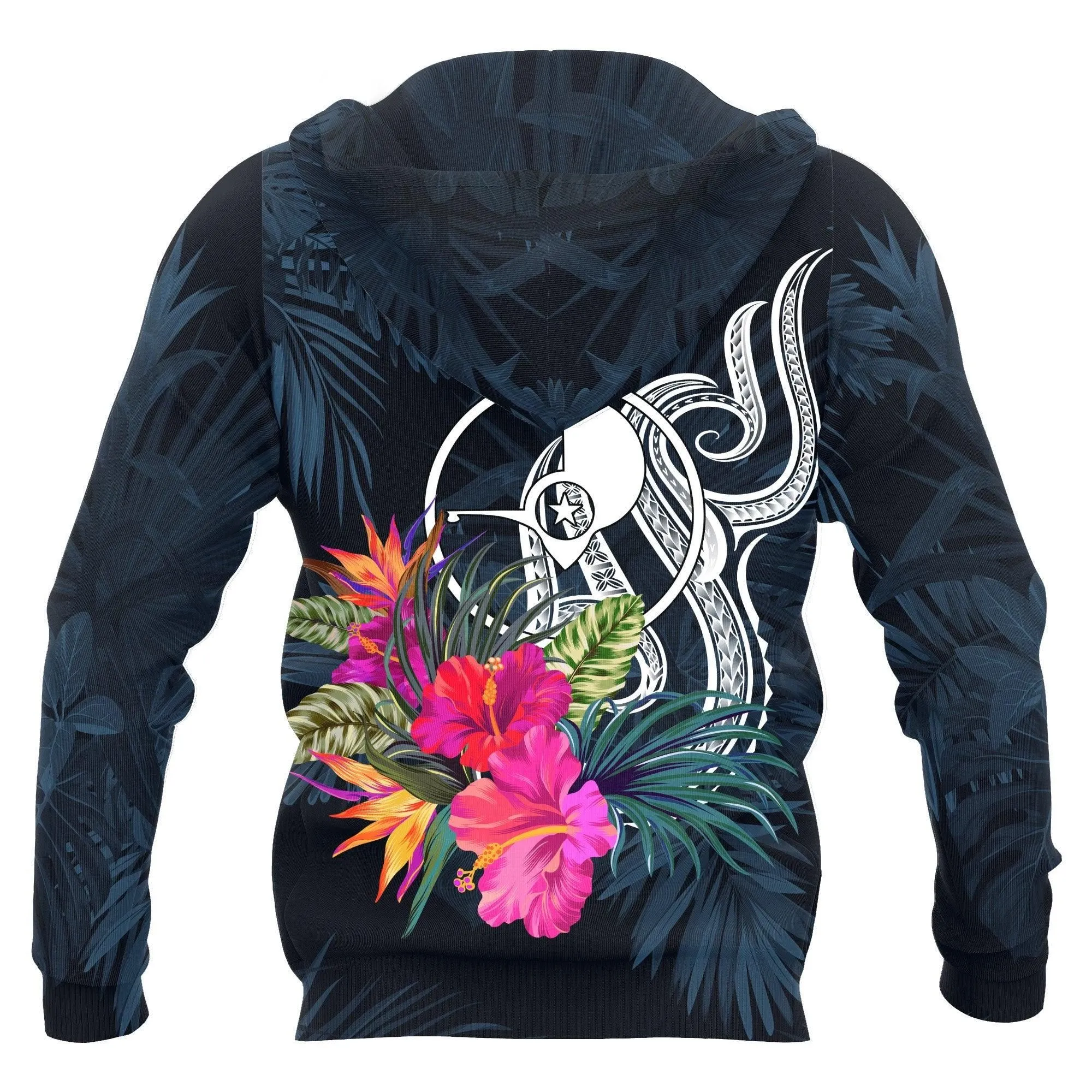 Yap Micronesia Hoodie - Tropical Flowers
