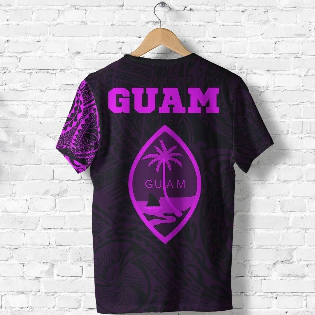 Guam In My Heart - Tattoo Style T shirt Pink