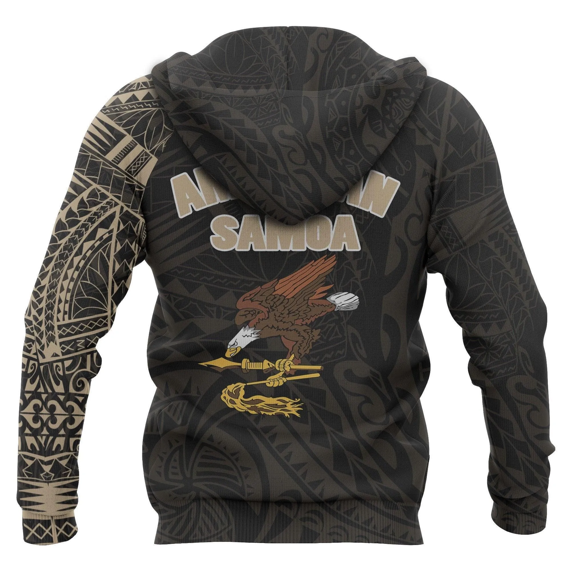 American Samoa Hoodie - American Samoa Seal Polynesian Tattoo