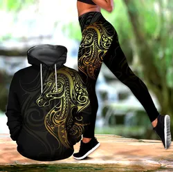 Amazing Polynesian Horse Tattoo Hoodie Bt10
