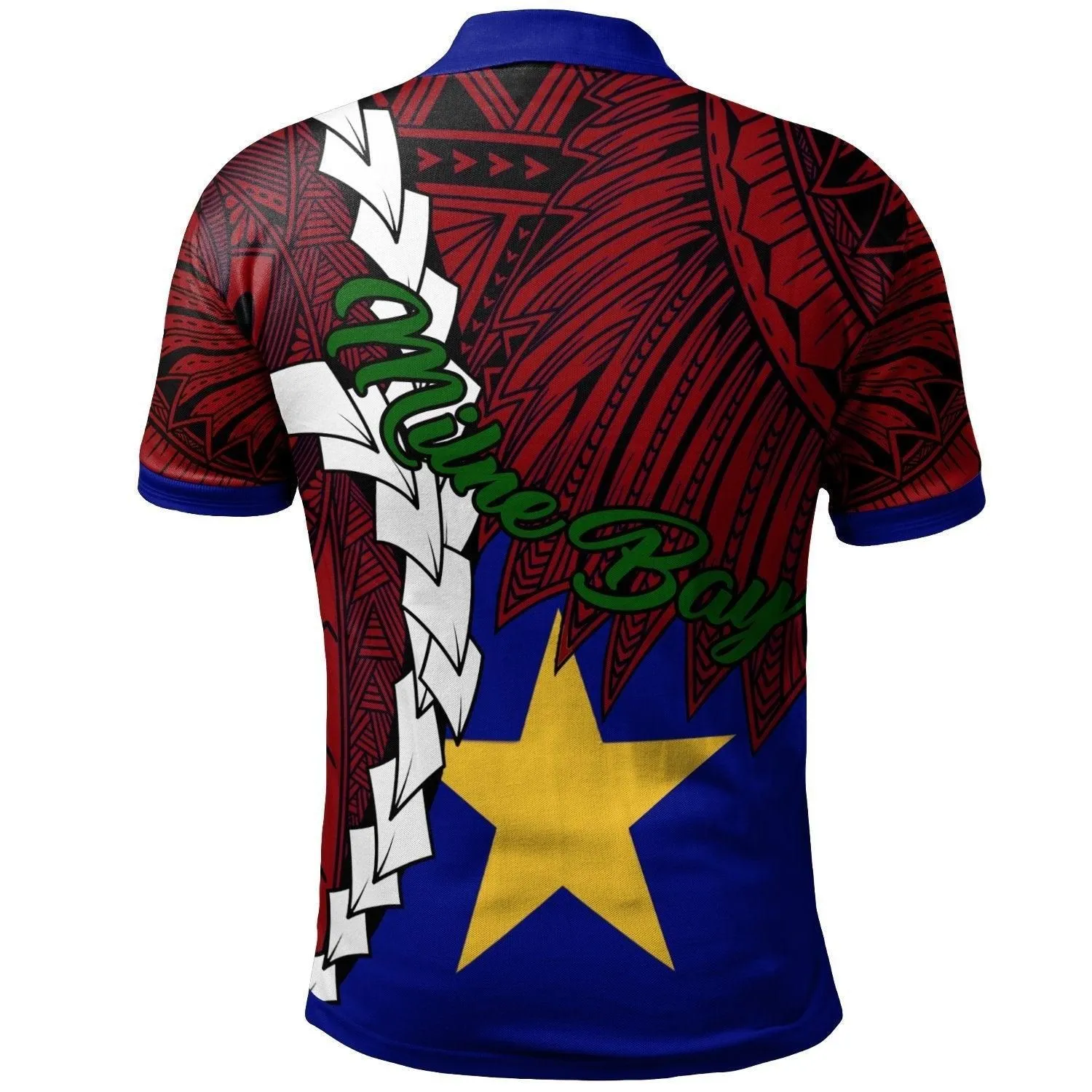 Papua New Guinea Milne Bay Province Polynesian Polo Shirt - Tribal Wave Tattoo