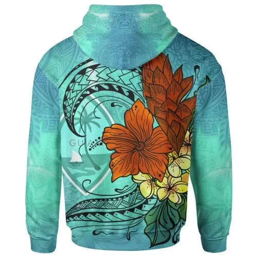 Guam Hoodie - Tropical Flowers Style