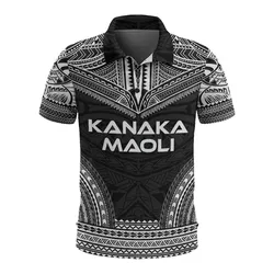 Kosrae Polo Shirt - Kosrae Flag Polynesian Chief Tattoo Black Version