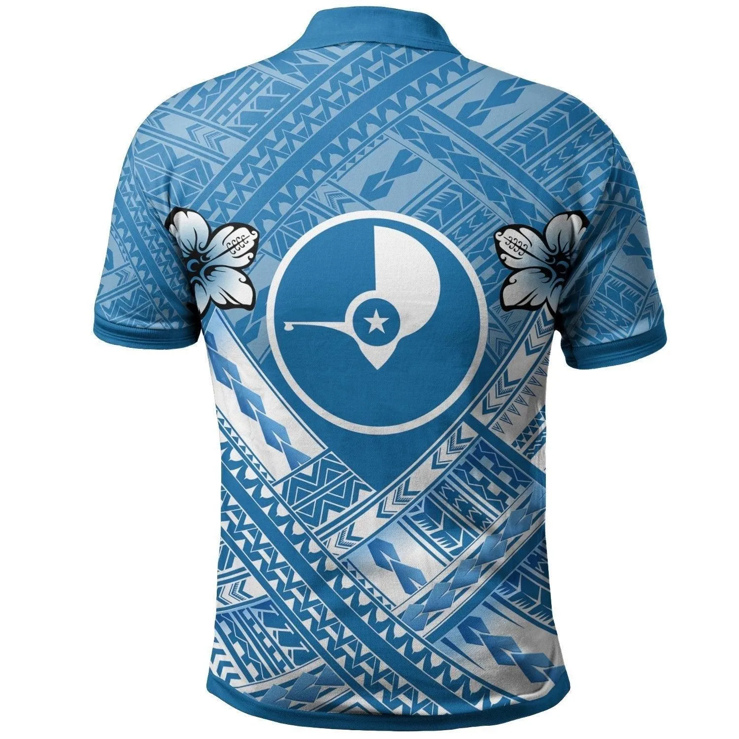 Yap Polynesian Polo Shirts - Yap Flag Camisole Hibiscus Style