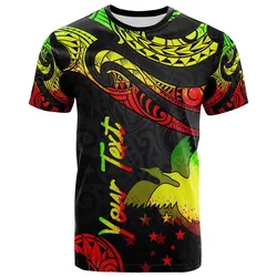 Papua New Guinea Polynesian Custom Personalised T-Shirt - Poly Tattoo Reggae Version