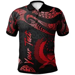 Polynesian Pride Polo Shirt - Pohnpei Micronesia Custom Personalized Polo Shirt Poly Tattoo Red Version
