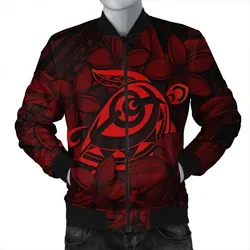 Alohawaii Jacket - Hawaiian Turtle Hibiscus Plumeria Kanaka Polynesian Bomber Jacket Red - Soft Style - AH - J4R