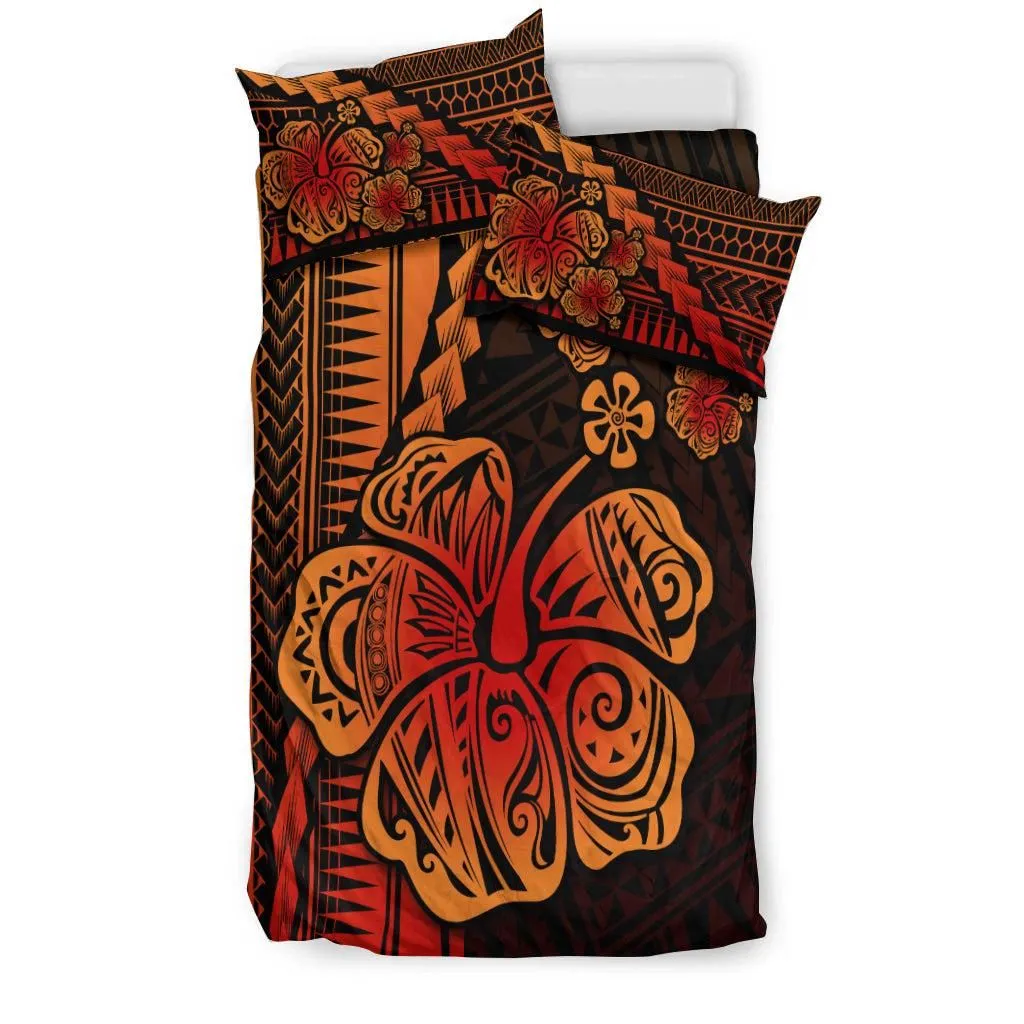 Polynesian Hibiscus Bedding Set Hawaiian Style No.1 LT6