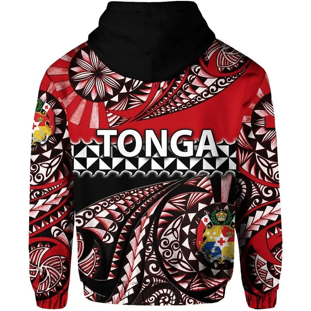Hoodie Tonga Polynesian Tattoo Tongan Tapa