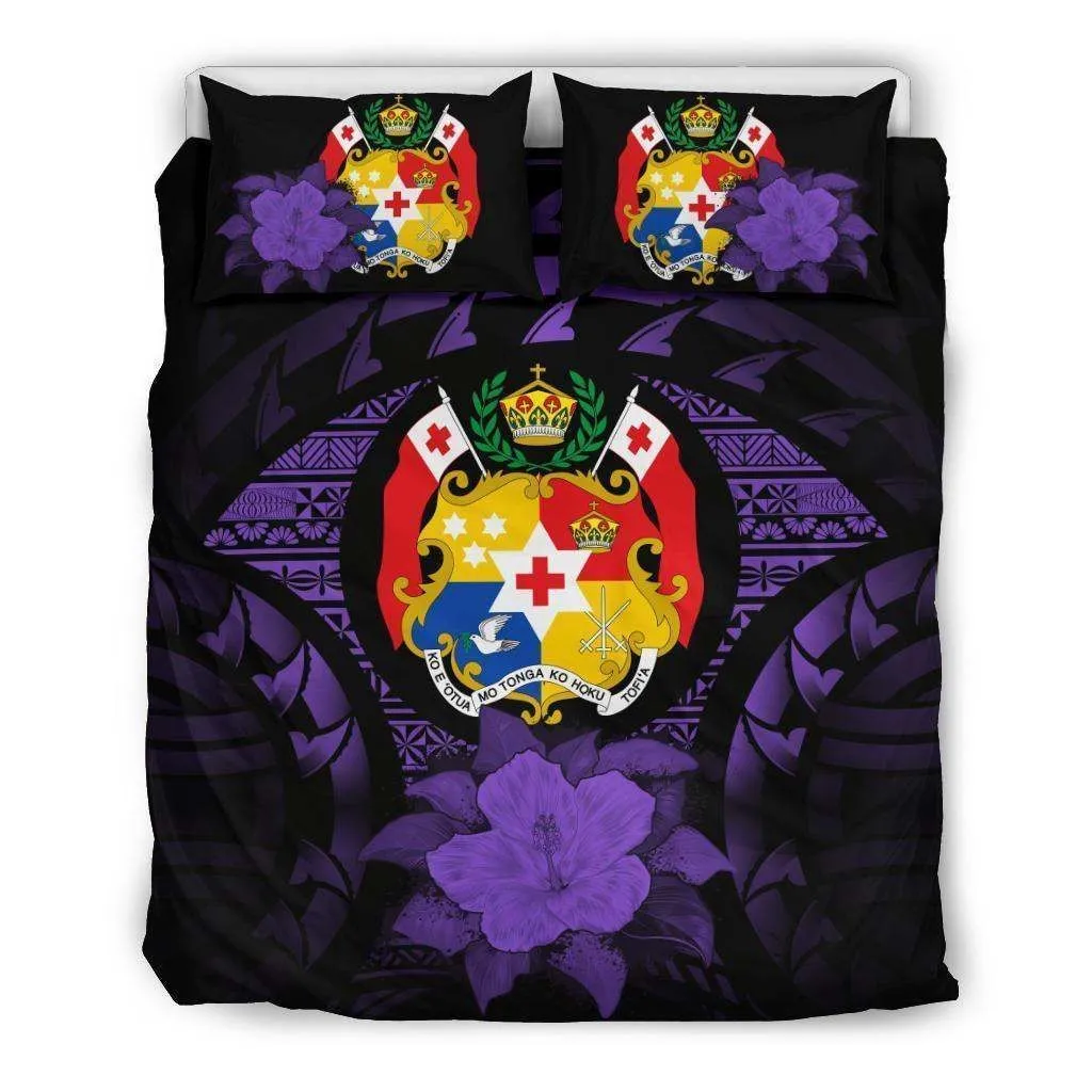 Tonga Purple Hibiscus Bedding Set A24 Dhc28111687Dd