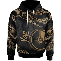 Yap Micronesia Hoodie Poly Tattoo Gold Version