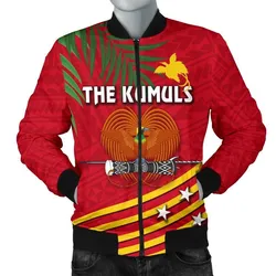 Papua New Guinea Rugby Men Bomber Jacket Coconut Leaves - The Kumuls