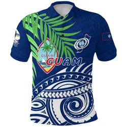 Alohawaii Shirt - Polo Shirt Guam Rugby Coconut Leaves K13