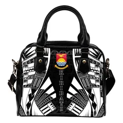 Kiribati Shoulder Handbag - Polynesian Tattoo Black