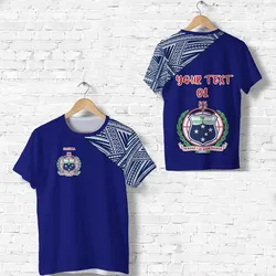 (Custom Personalised) Manu Samoa Rugby T Shirt Original Style, Custom Text And Number