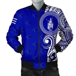 (Personalized) Hawaii - Kamehameha High Tribal Kakau Bomber Jacket AH