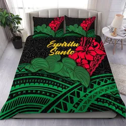 Vanuatu Espiritu Santo Bedding Set - Kava With Hibiscus - LT12