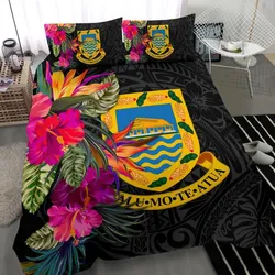 Tuvalu Bedding Set - Hibiscus Polynesian Pattern
