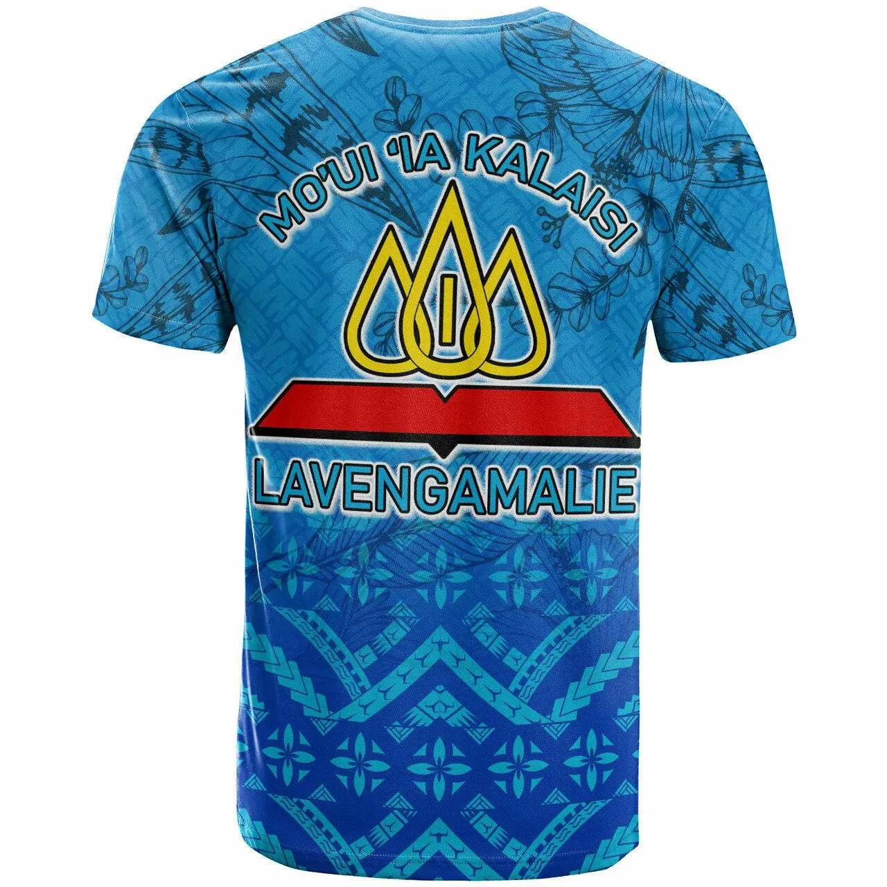 Tonga Custom Personalised T shirt Lavengamalie College Logo With Tropical Flowers T shirt LT10