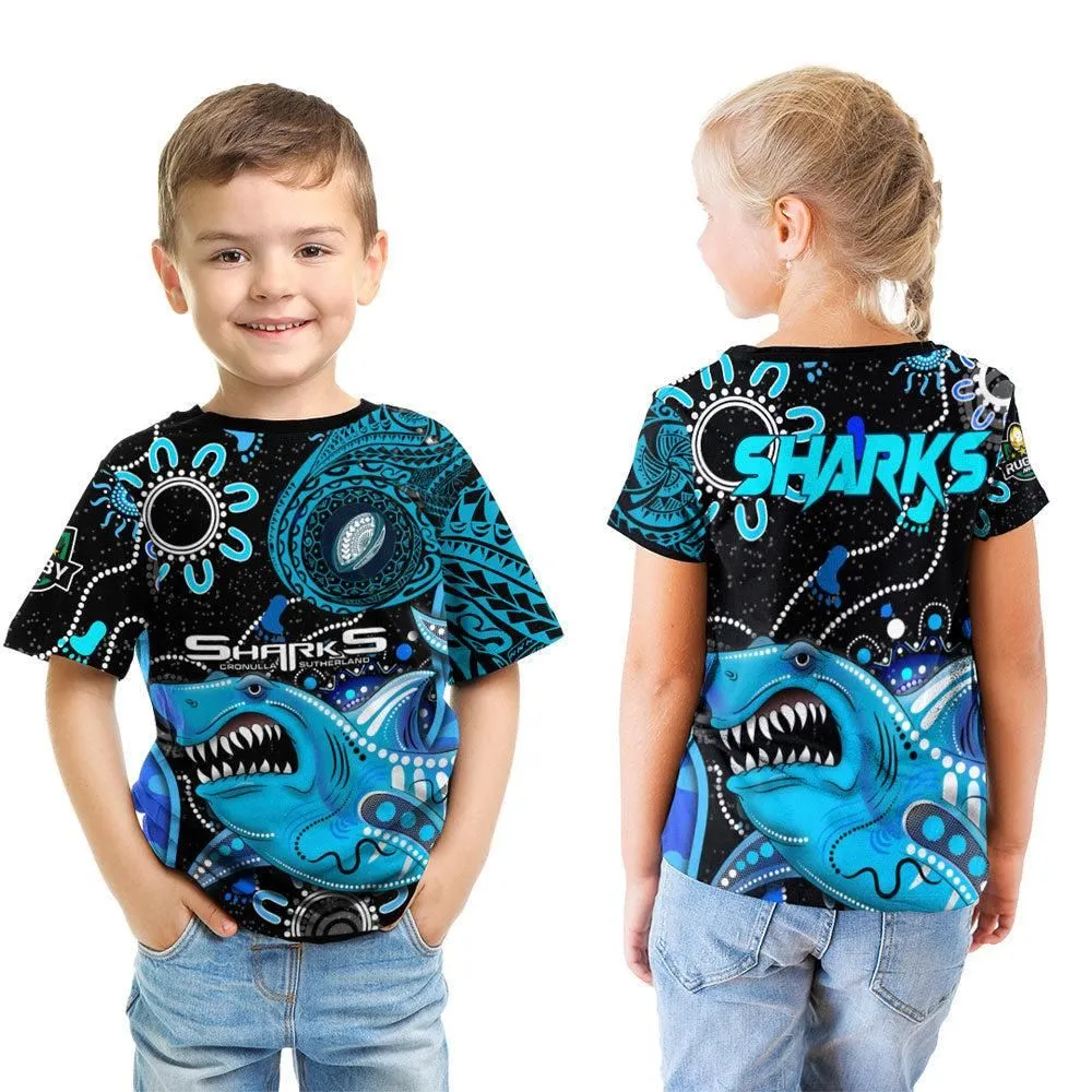 Vibe Hoodie Clothing - Cronulla Sutherland Sharks Indigenous Polynesian Tattoo Style T Shirt