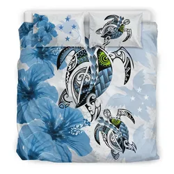 Polynesian Papua New Guinea Polynesia Turtle Hibiscus A Bedding Set Camlitp