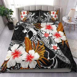 Polynesian Turtle Bedding Set With Hibiscus Color No.9 LT6