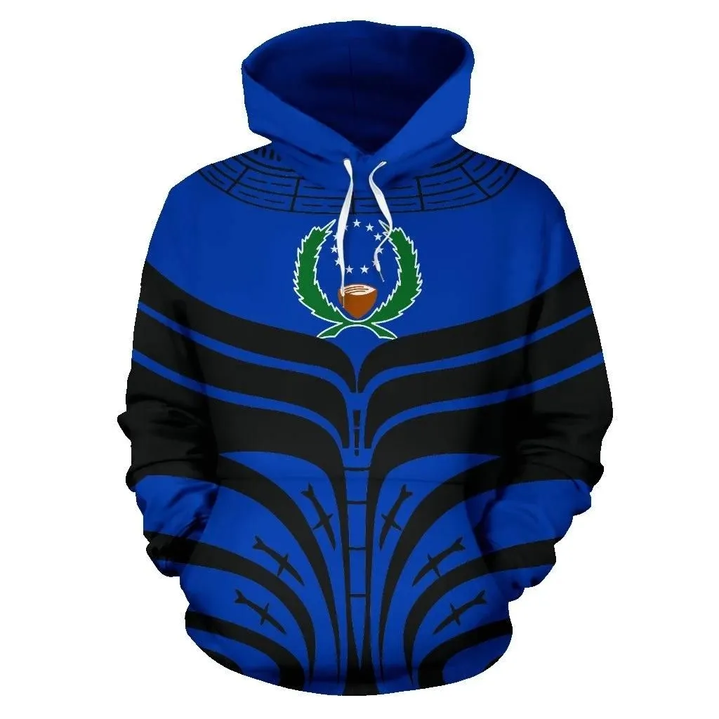 Pohnpei All Over Hoodie - Micronesian Tattoo Design - Bn09