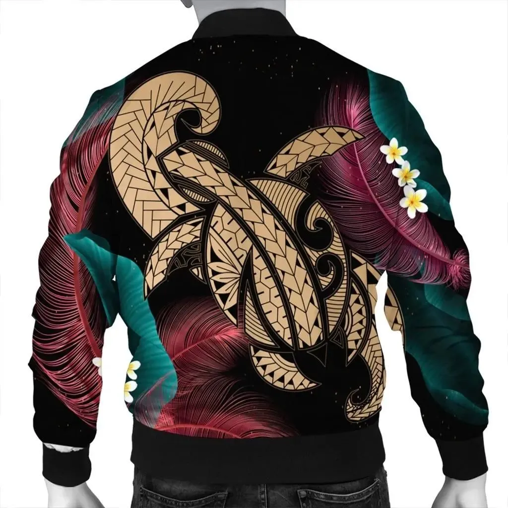 Alohawaii Jacket - Hawaii Turtle Polynesian Tropical Bomber Jacket - Ghia Style Gold - AH - J4R
