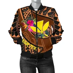 Alohawaii Jacket - Bomber Jacket Hawaii Kanaka Maoli Personalised - Polynesian Hook And Hibiscus - BN25