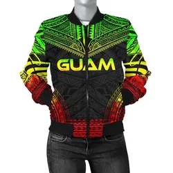 FamilyGater Jacket - Bomber Jacket Guam Polynesian Chief - Reggae Version - Bn10