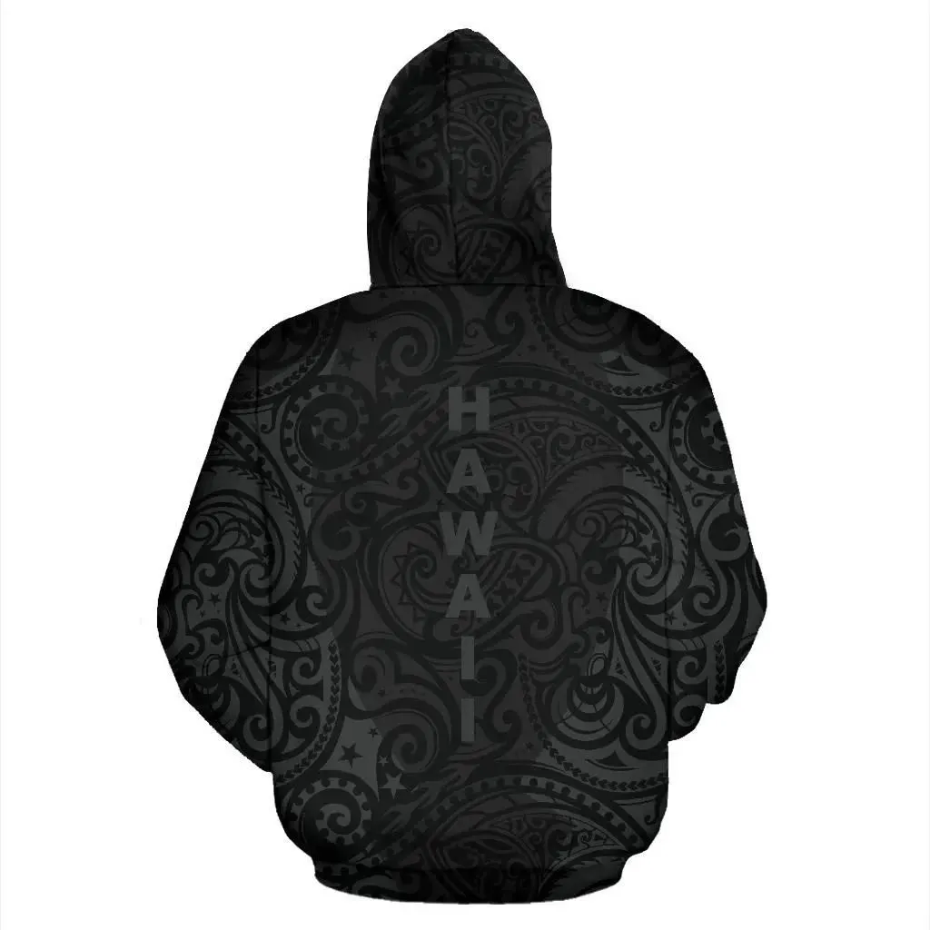 Hawaii Hoodie, Polynesian Hibiscus All Over Print Hoodie Th72
