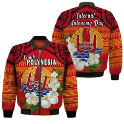 French Polynesia Bomber Jacket Happy Internal Autonomy Day Special Version LT14