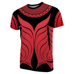 Yap Tribal Tattoo T shirt Red