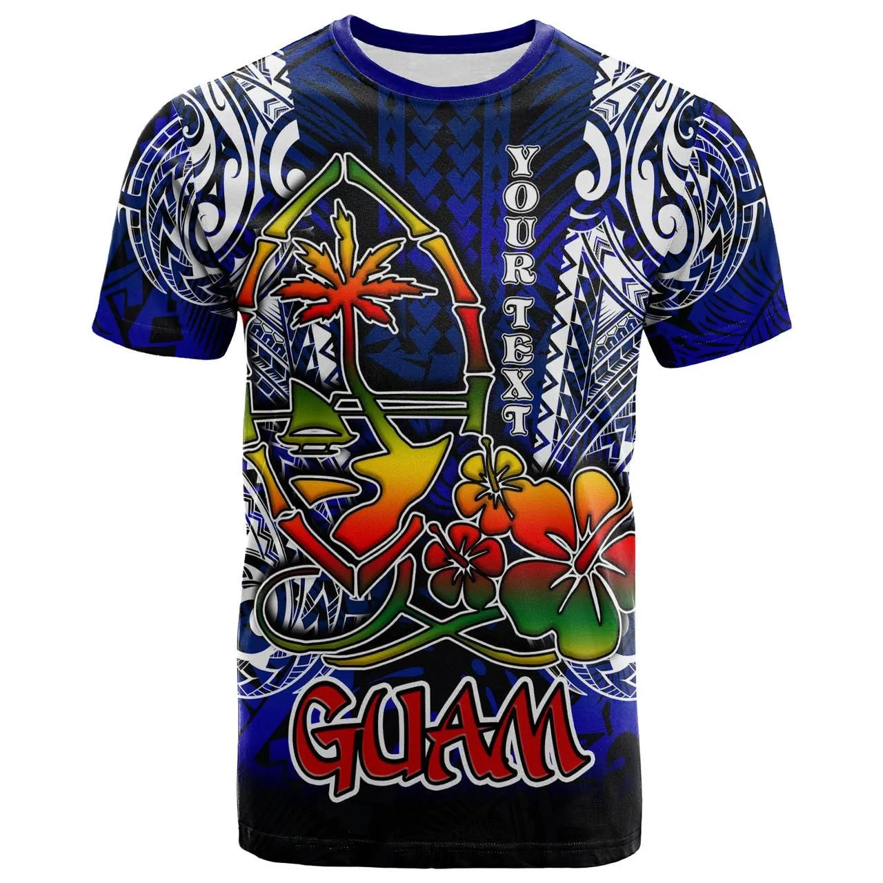 Guam T-Shirt - Custom Guam Independence Day With Polynesian Tattoo Patterns