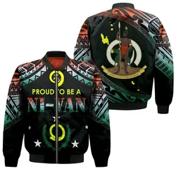 Vanuatu Proud To Be A Ni-Van - Polynesian Pattern Bomber Jacket - Penama Province LT7
