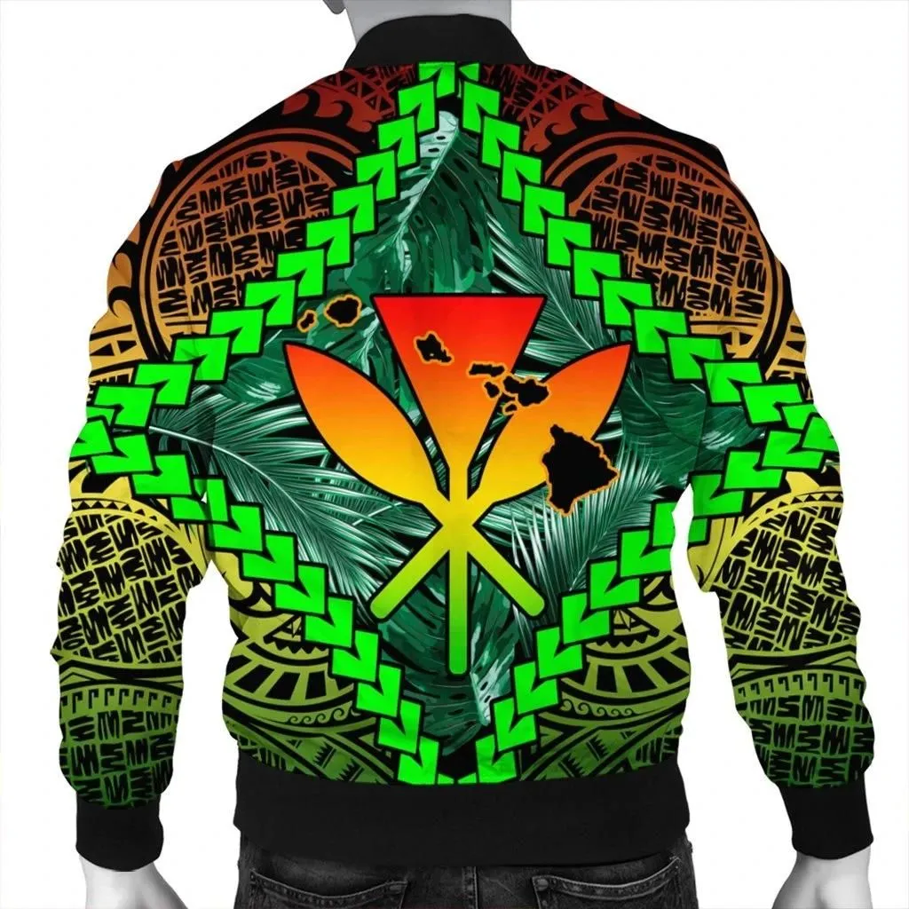 Alohawaii Jacket - Hawaii Kanaka Kakau Tropical Polynesian Bomber Jacket - AH - J4R