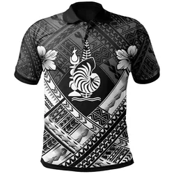 Alohawaii Shirt - Polo Shirt New Caledonia Polynesian New Caledonia White Seal Camisole Hibiscus Style - BN18