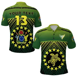 (Custom Personalised) The Kukis Polo Shirt Cook Islands Rugby - Custom Text and Number LT13