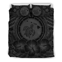 Alohawaii Bedding Set Hawaii Map Honu Hibiscus Gray Polynesian Bedding Set Ah Jg Dhc1712670Dd